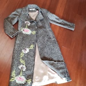 TRELISE New Zealand Wool Coat w Satin Lining